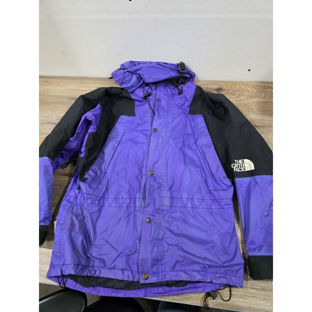 Vintage The North Face Mountain Light Jacket Gore-Tex 90s  purple black RARE Sm